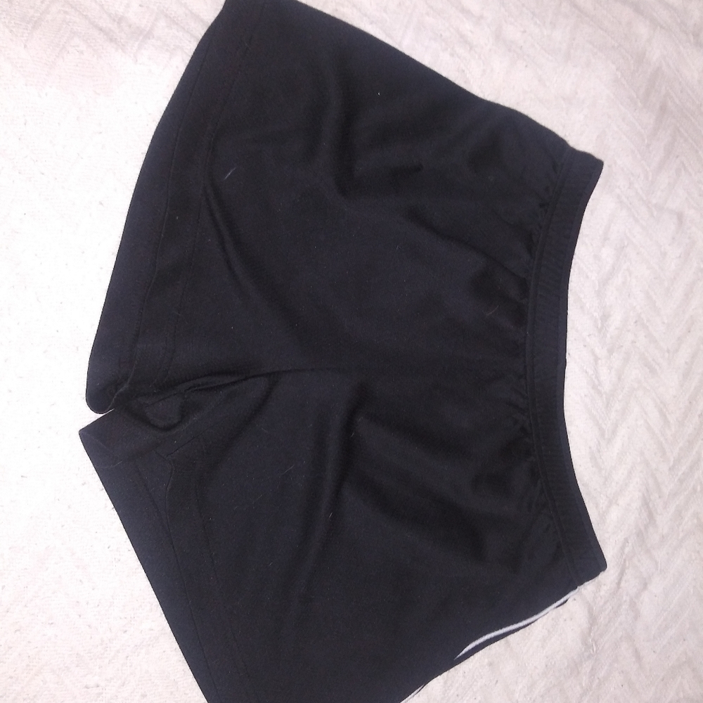 Black jersey shorts